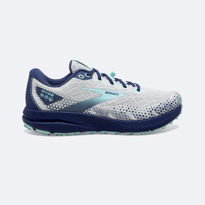 Zapatillas Trail Brooks Divide 3 Mujer Gris/Azules | Ecuador-60375