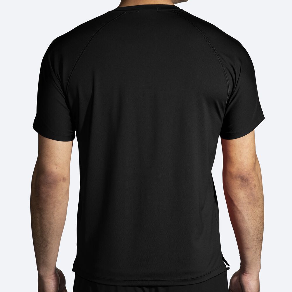 Camiseta Brooks Atmosphere Short Sleeve 2.0 Hombre Negras | Ecuador-67380