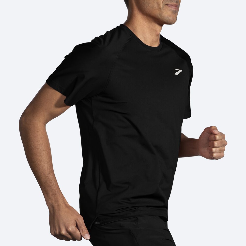 Camiseta Brooks Atmosphere Short Sleeve 2.0 Hombre Negras | Ecuador-67380