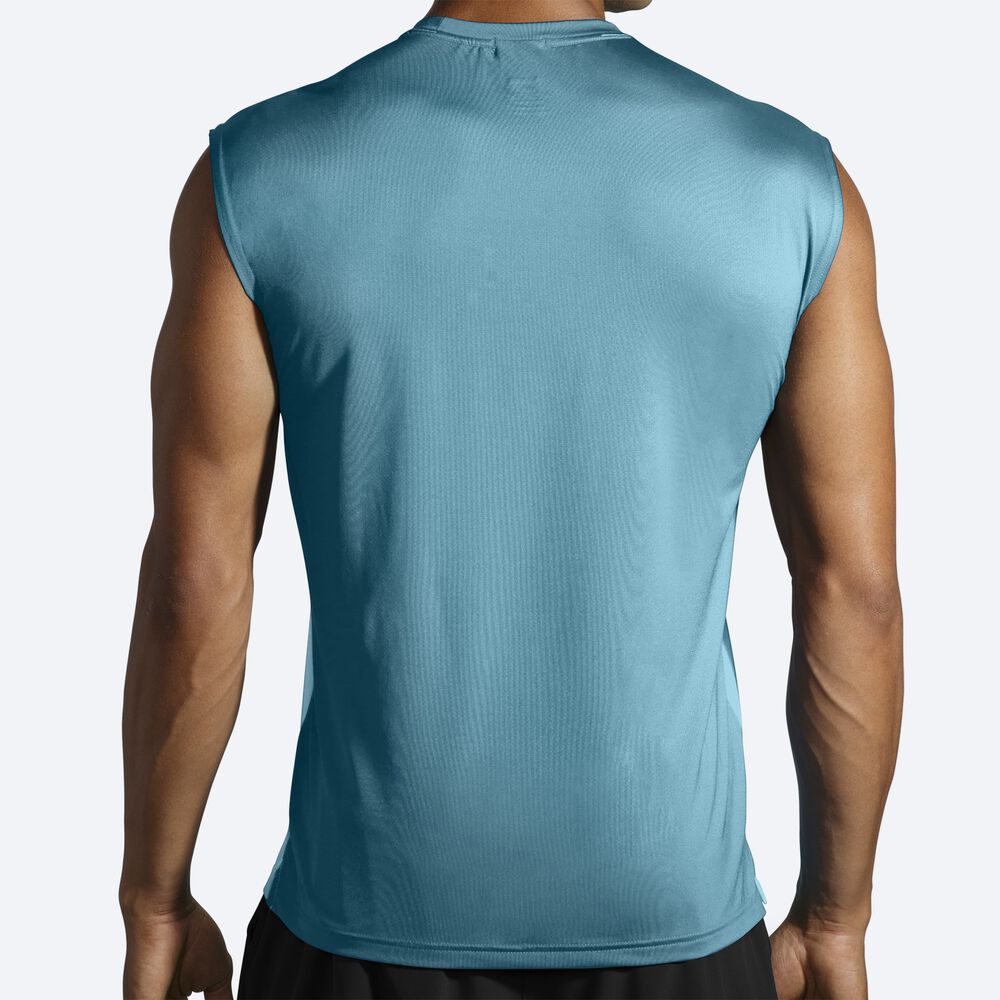 Camiseta Brooks Atmosphere Sleeveless 2.0 Hombre Rojas/Azules | Ecuador-23459