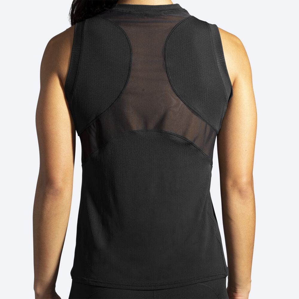 Camiseta Brooks Atmosphere Sleeveless Mujer Negras | Ecuador-26875