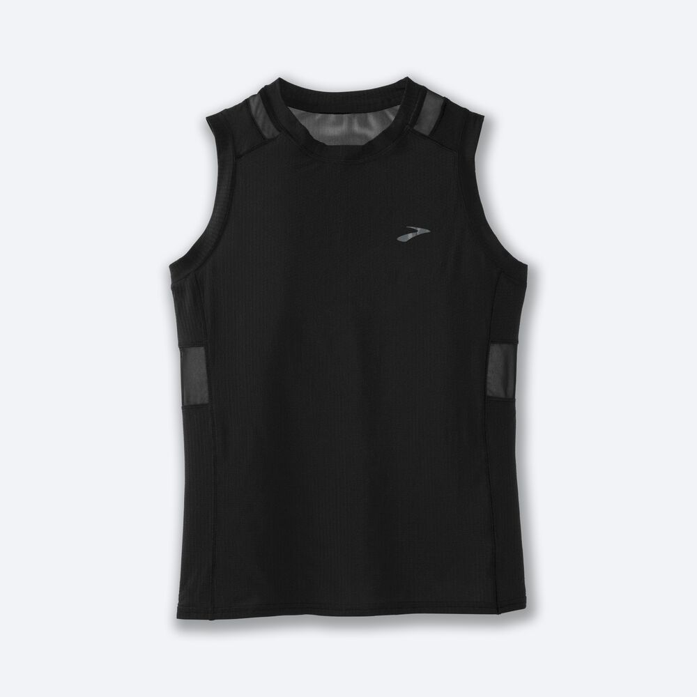 Camiseta Brooks Atmosphere Sleeveless Mujer Negras | Ecuador-26875