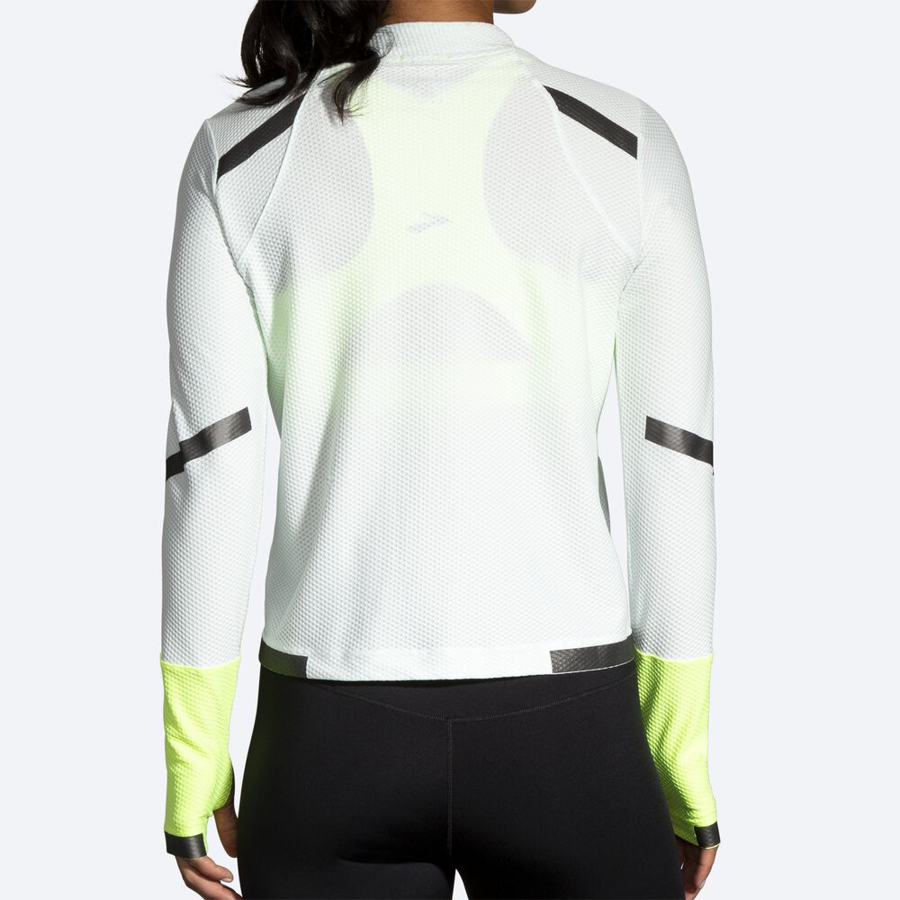 Camiseta Brooks Carbonite Long Sleeve Mujer Gris | Ecuador-43608