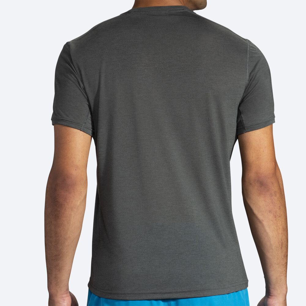 Camiseta Brooks Distance Estampadas Short Sleeve Hombre Oscuro | Ecuador-87395