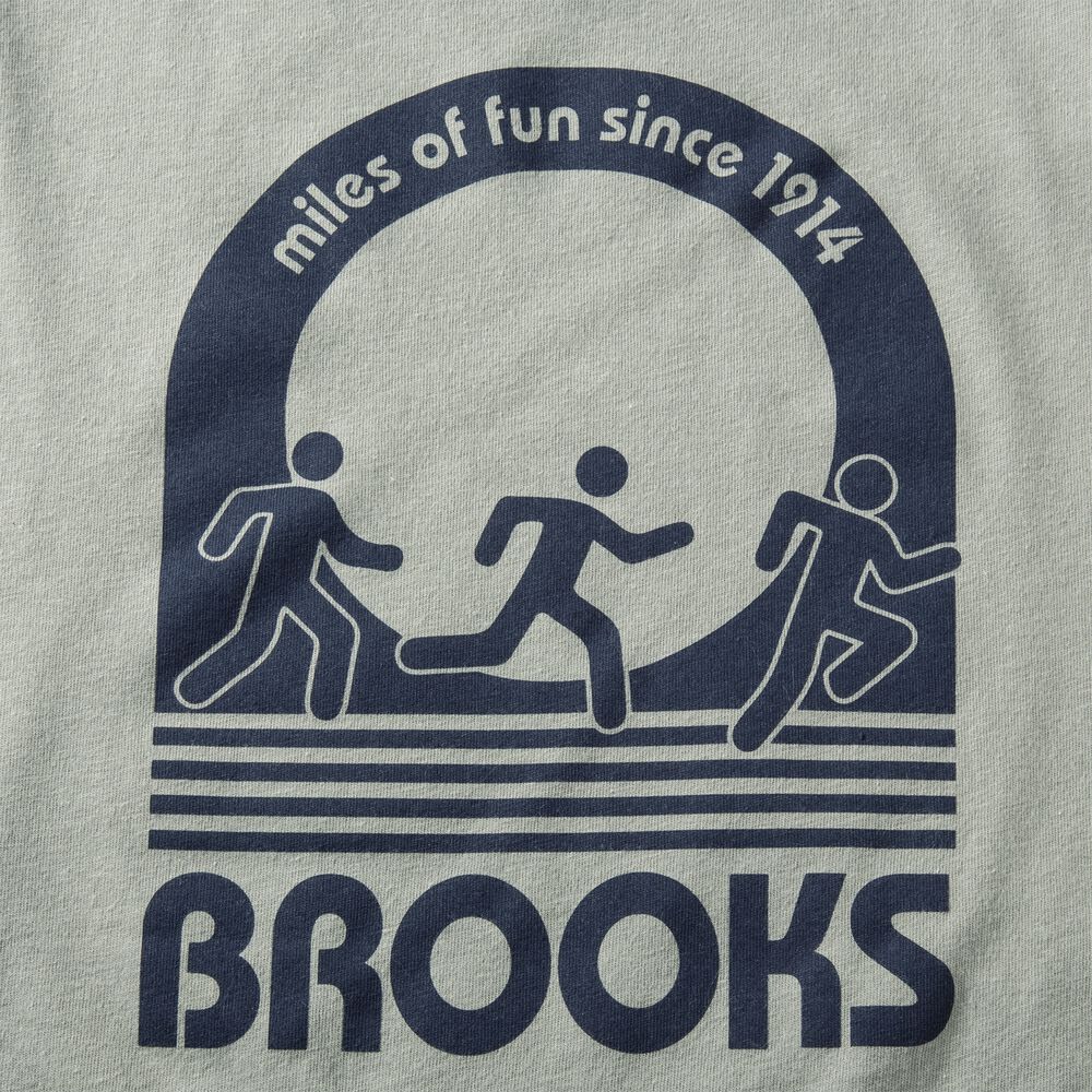 Camiseta Brooks Distance Long Sleeve 2.0 Hombre Verde | Ecuador-21684