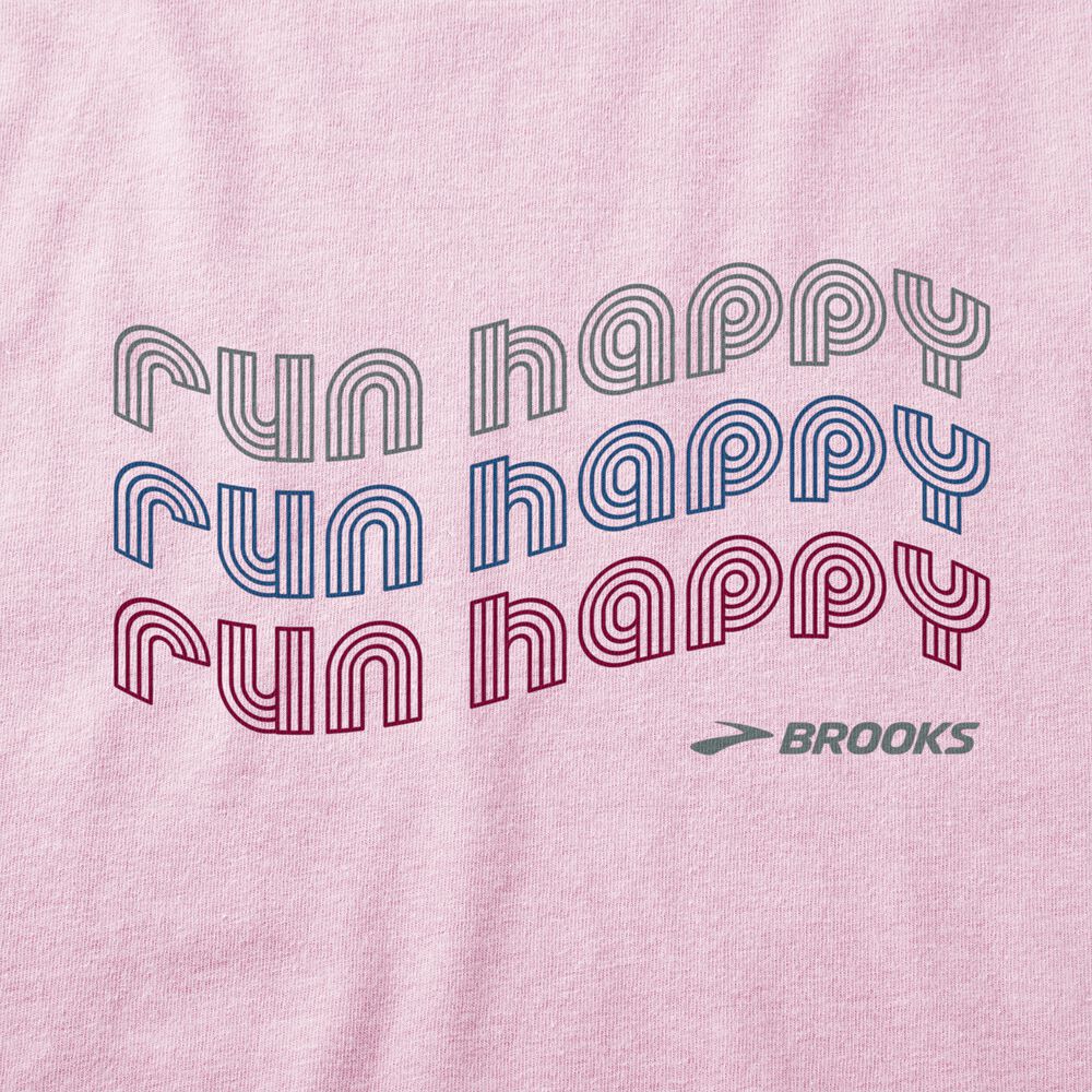 Camiseta Brooks Distance Long Sleeve 2.0 Mujer Rosas | Ecuador-70359