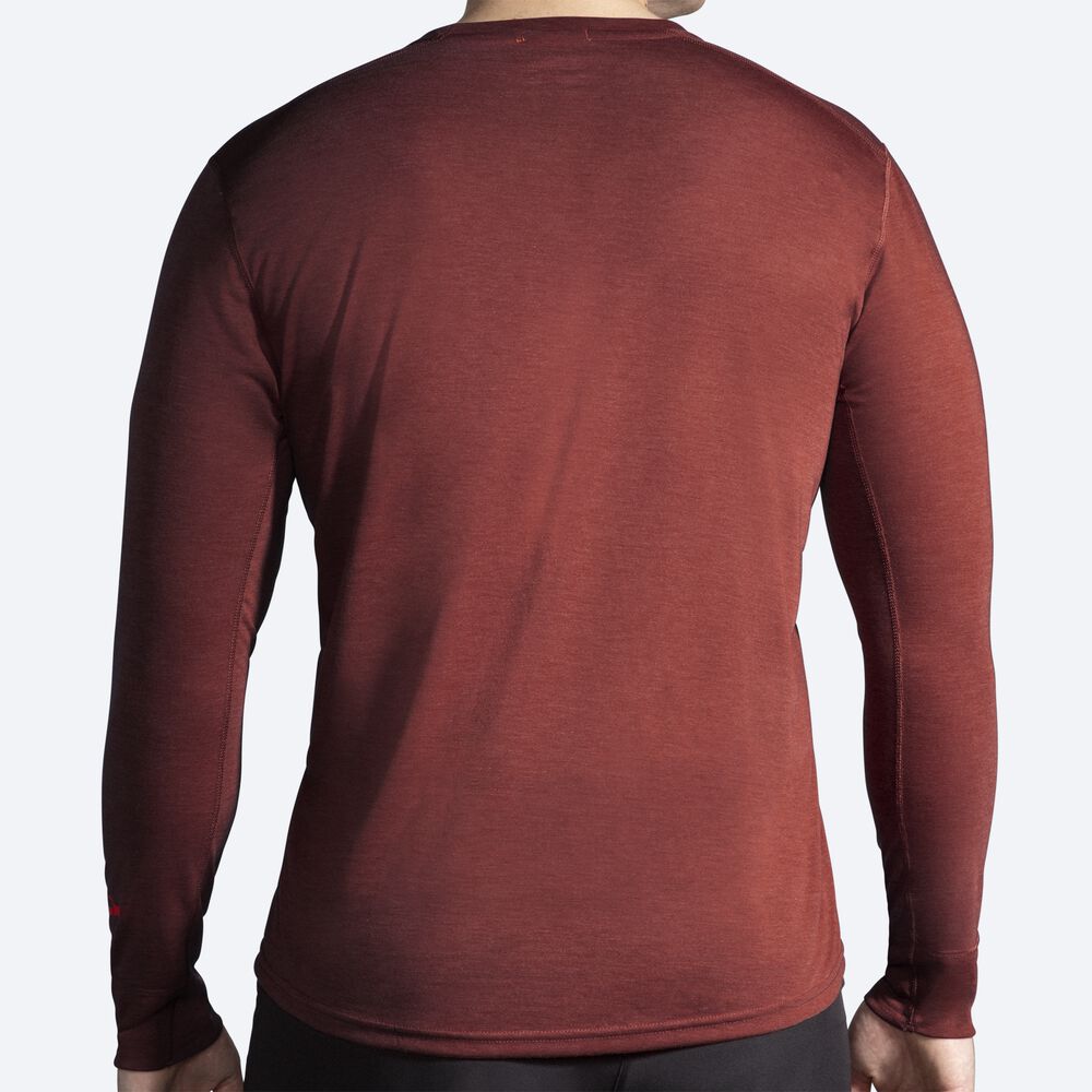 Camiseta Brooks Distance Long Sleeve Hombre Cobra | Ecuador-08613