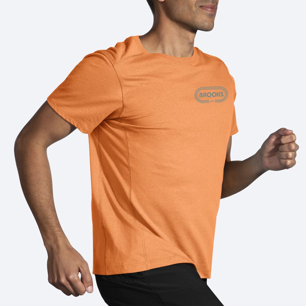 Camiseta Brooks Distance Short Sleeve 2.0 Hombre Naranjas | Ecuador-27063