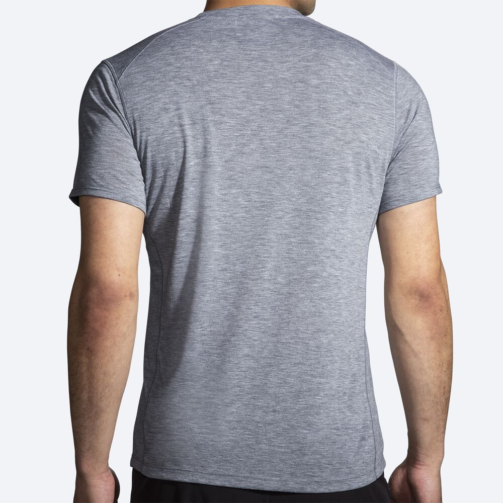 Camiseta Brooks Distance Short Sleeve 2.0 Hombre Gris | Ecuador-39241