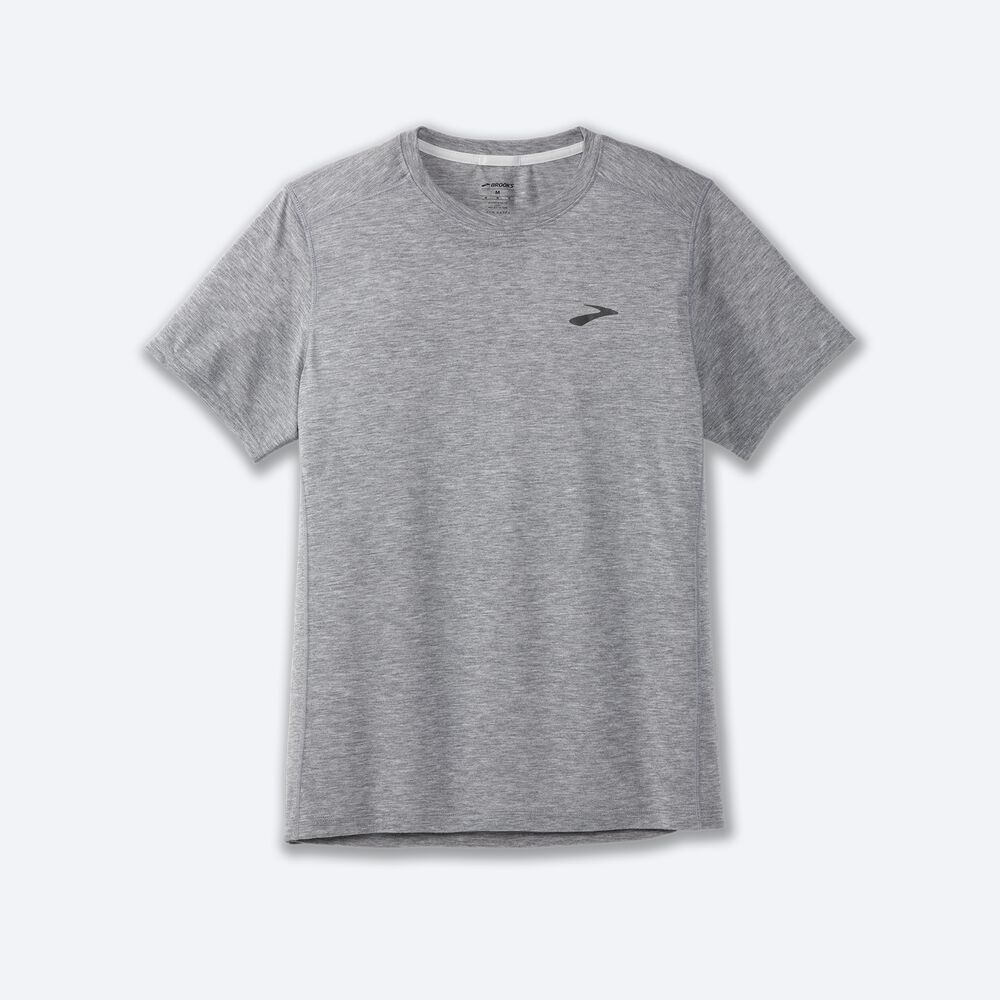 Camiseta Brooks Distance Short Sleeve 2.0 Hombre Gris | Ecuador-39241