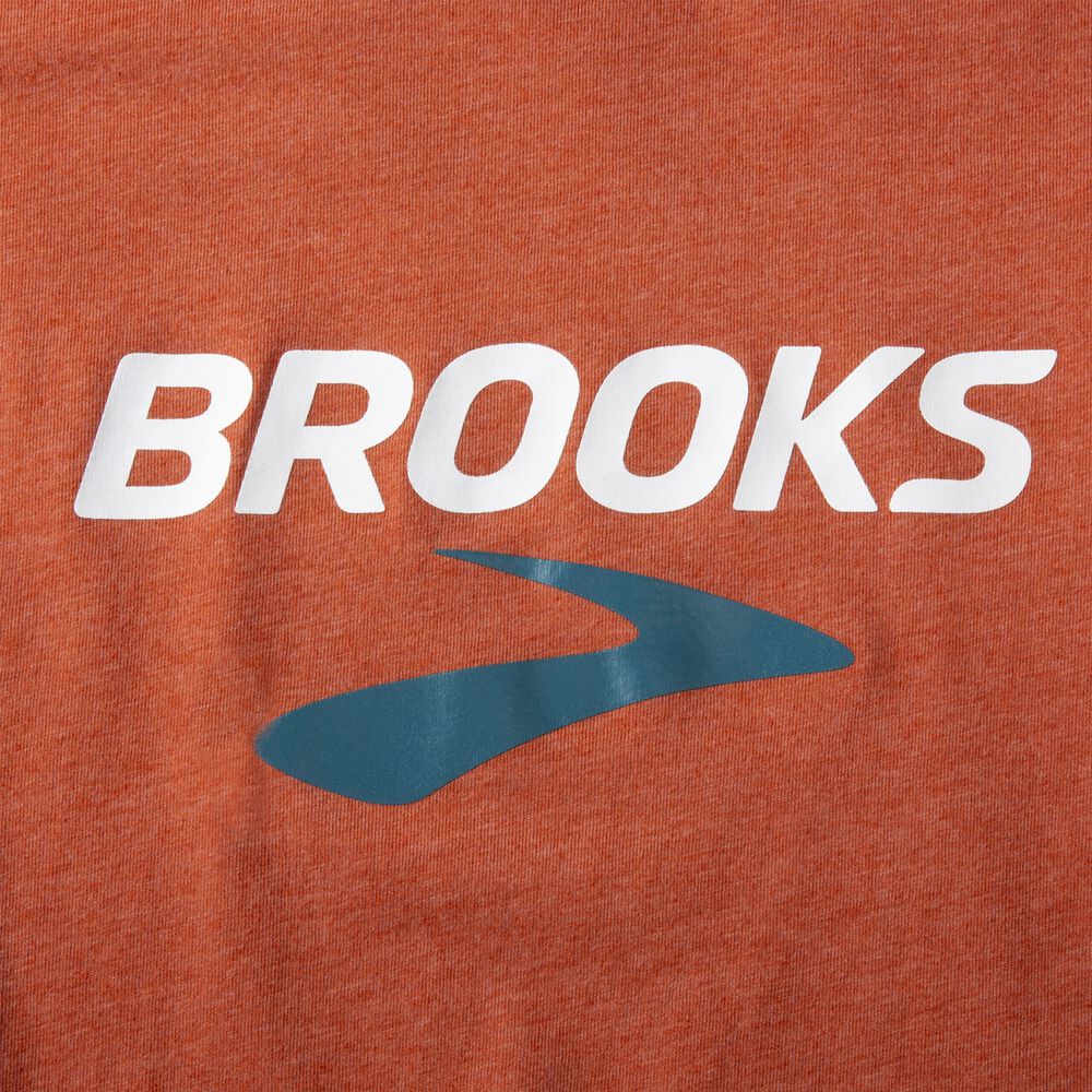 Camiseta Brooks Distance Short Sleeve 2.0 Hombre Rojas | Ecuador-56208