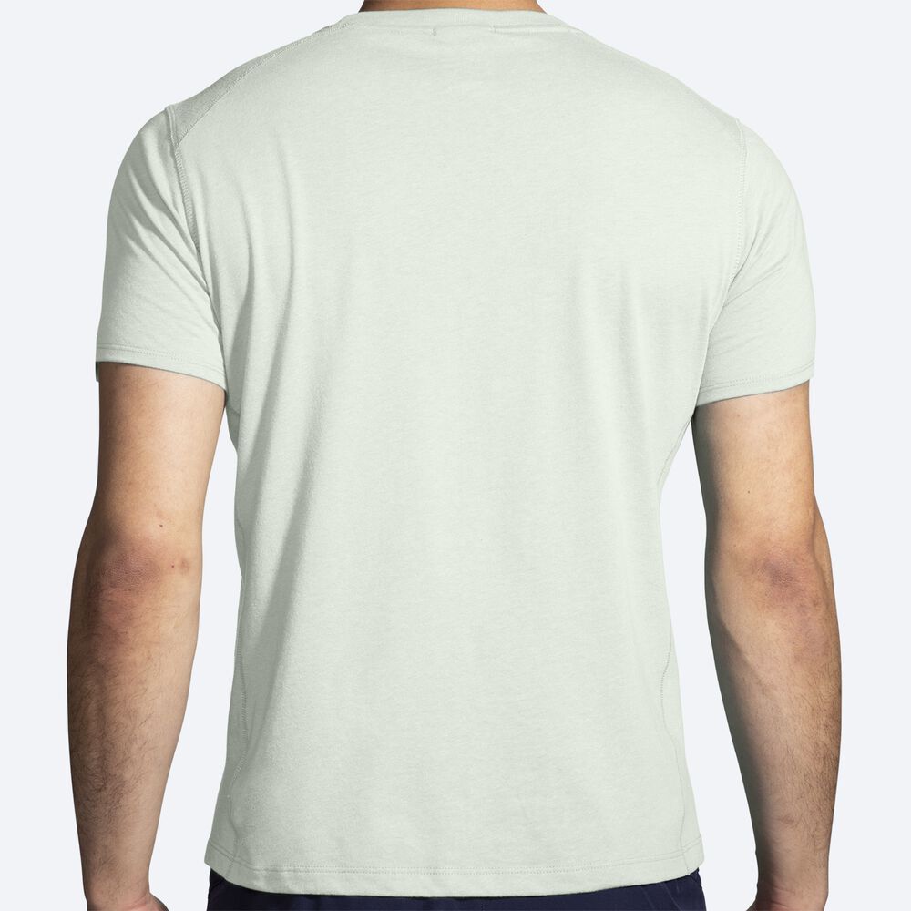 Camiseta Brooks Distance Short Sleeve 2.0 Hombre Mist | Ecuador-68154