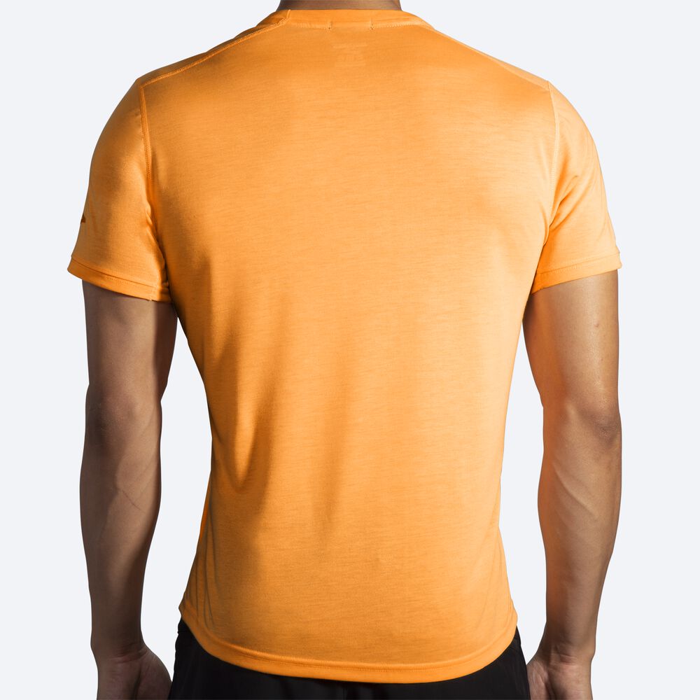 Camiseta Brooks Distance Short Sleeve Hombre Naranjas | Ecuador-15830