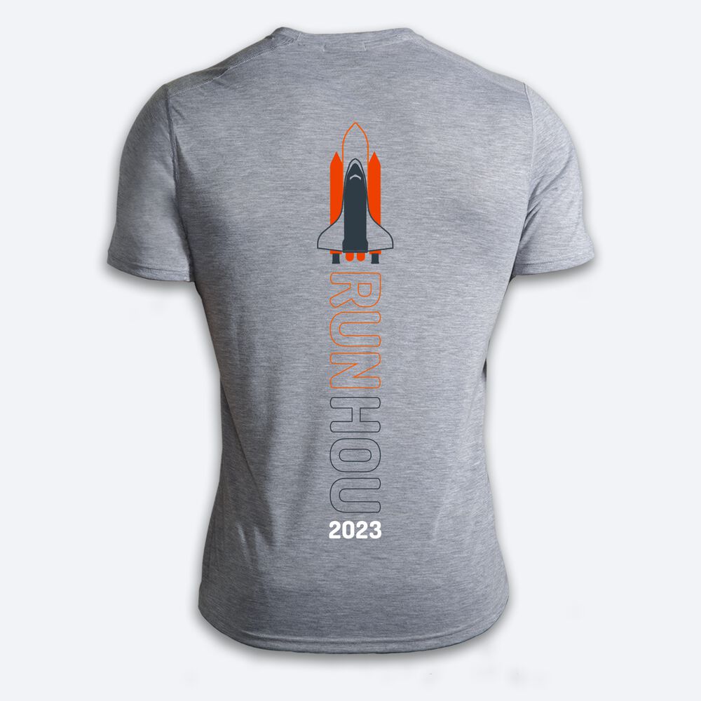 Camiseta Brooks Houston23 Distance Short Sleeve 2.0 Hombre Gris | Ecuador-85974