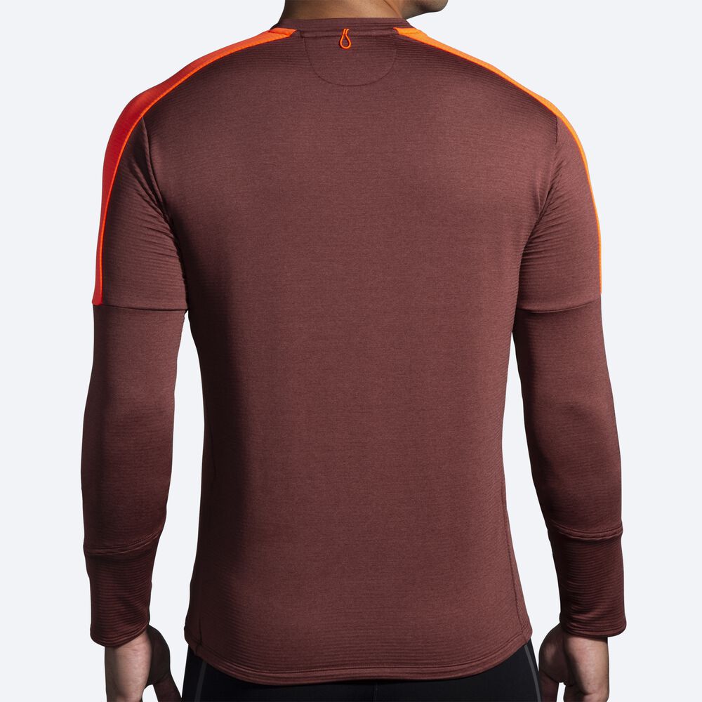 Camiseta Brooks Notch Thermal Long Sleeve 2.0 Hombre Chocolate | Ecuador-06198