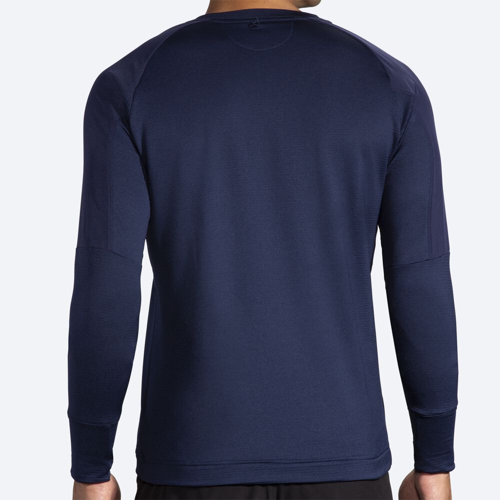 Camiseta Brooks Notch Thermal Long Sleeve Hombre Azul Marino | Ecuador-25796