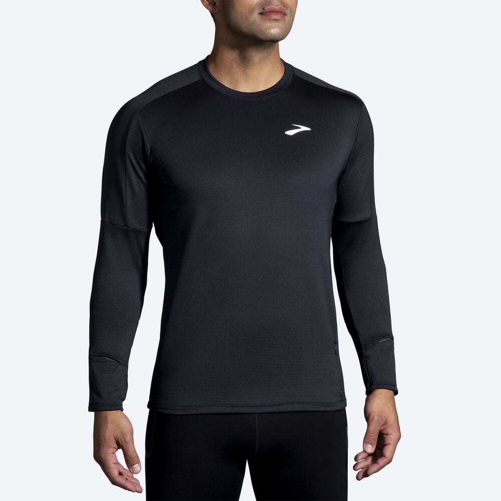 Camiseta Brooks Notch Thermal Long Sleeve 2.0 Hombre Negras | Ecuador-49528