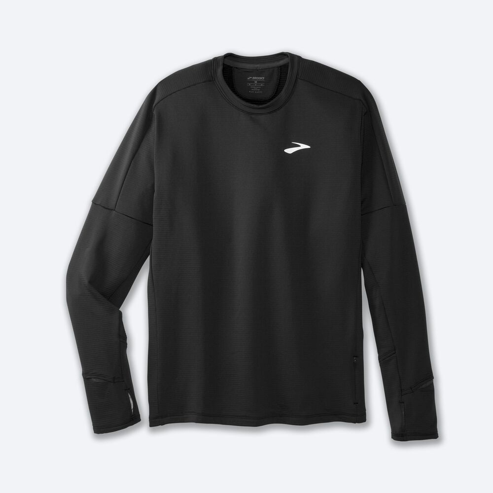 Camiseta Brooks Notch Thermal Long Sleeve 2.0 Hombre Negras | Ecuador-49528