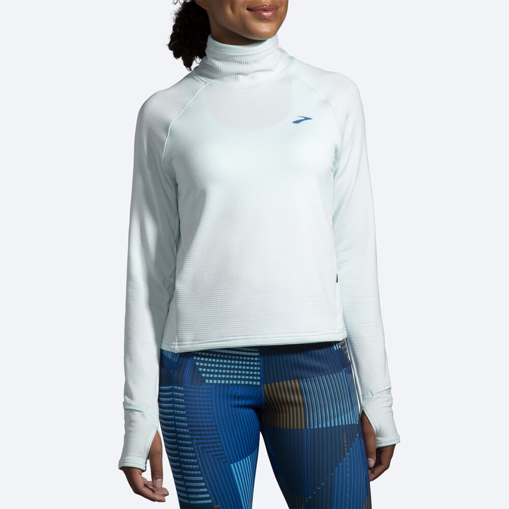 Camiseta Brooks Notch Thermal Long Sleeve 2.0 Mujer Azules | Ecuador-72350