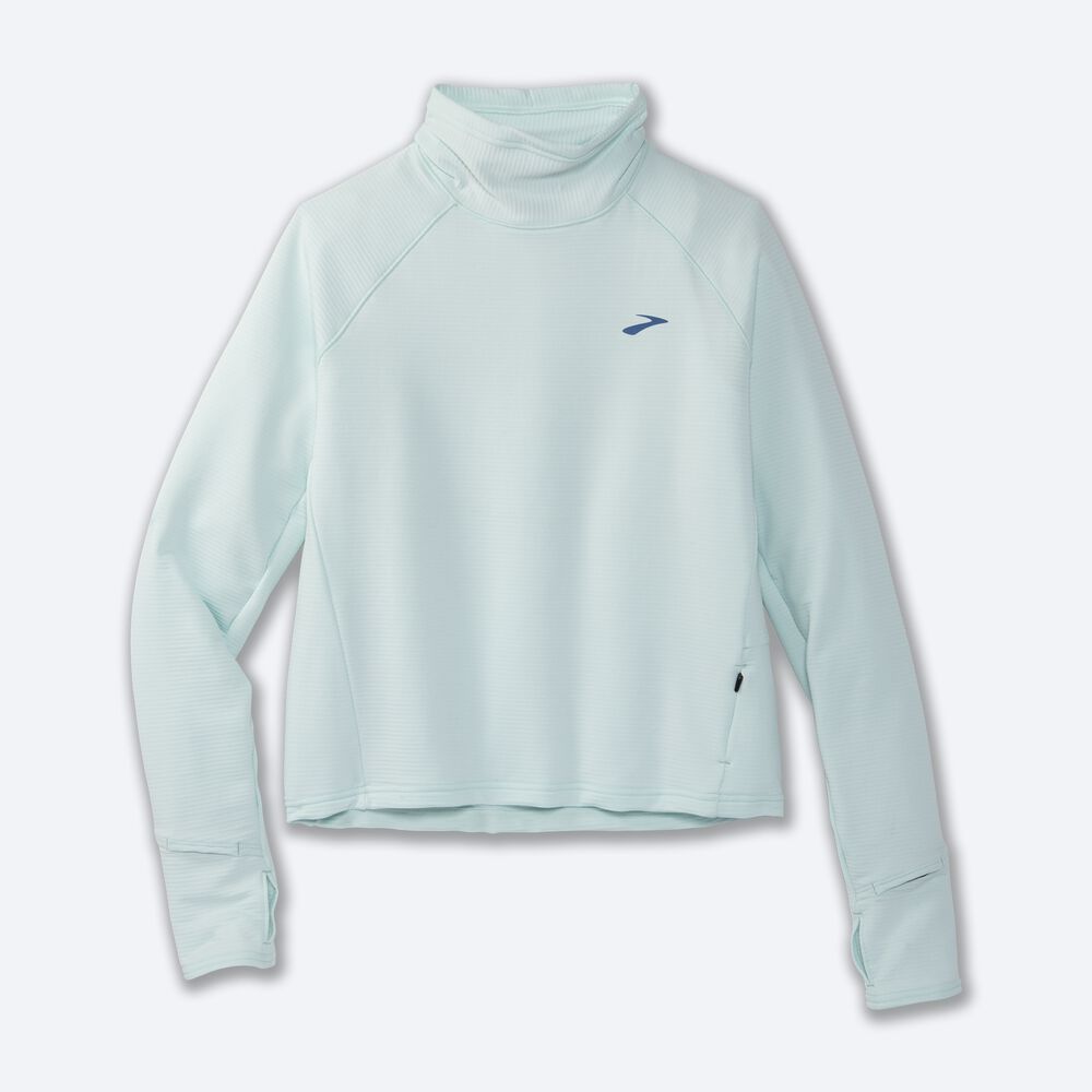 Camiseta Brooks Notch Thermal Long Sleeve 2.0 Mujer Azules | Ecuador-72350