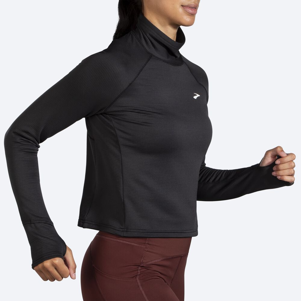 Camiseta Brooks Notch Thermal Long Sleeve 2.0 Mujer Negras | Ecuador-72801