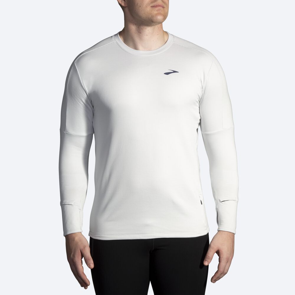 Camiseta Brooks Notch Thermal Long Sleeve 2.0 Hombre Gris | Ecuador-83249