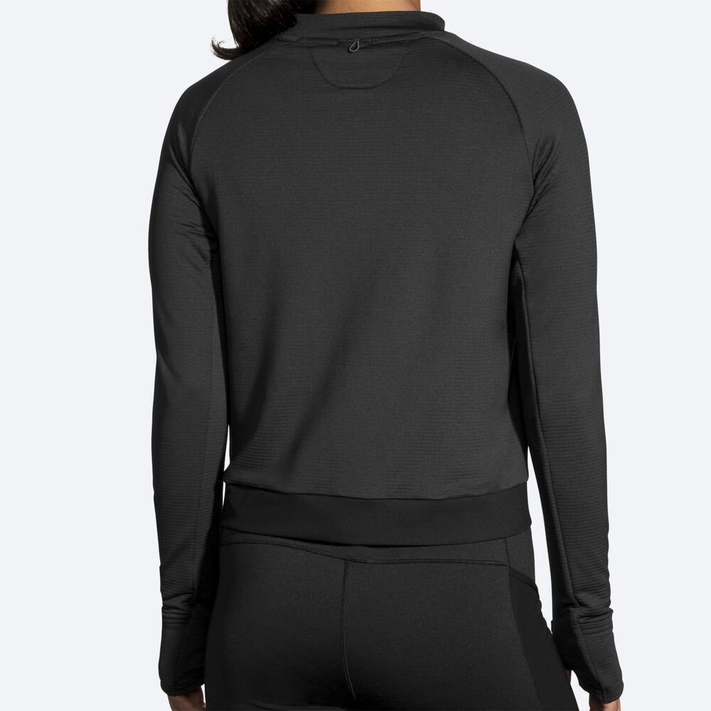 Camiseta Brooks Notch Thermal Long Sleeve Mujer Negras | Ecuador-90843