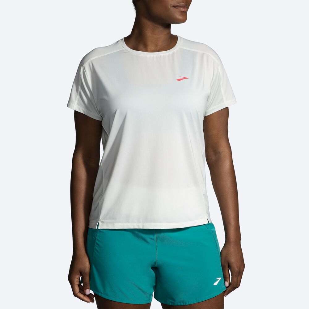 Camiseta Brooks Sprint Free Short Sleeve 2.0 Mujer Verde Menta | Ecuador-12360