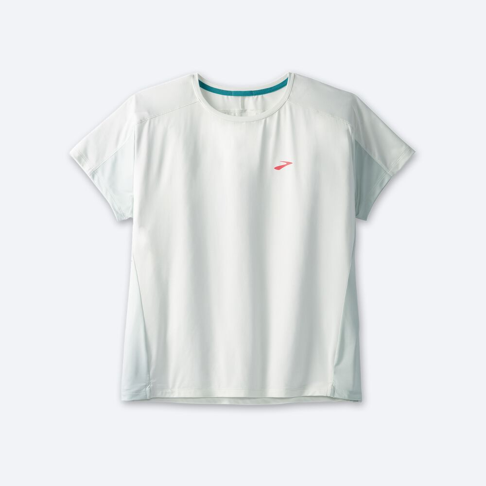 Camiseta Brooks Sprint Free Short Sleeve 2.0 Mujer Verde Menta | Ecuador-12360