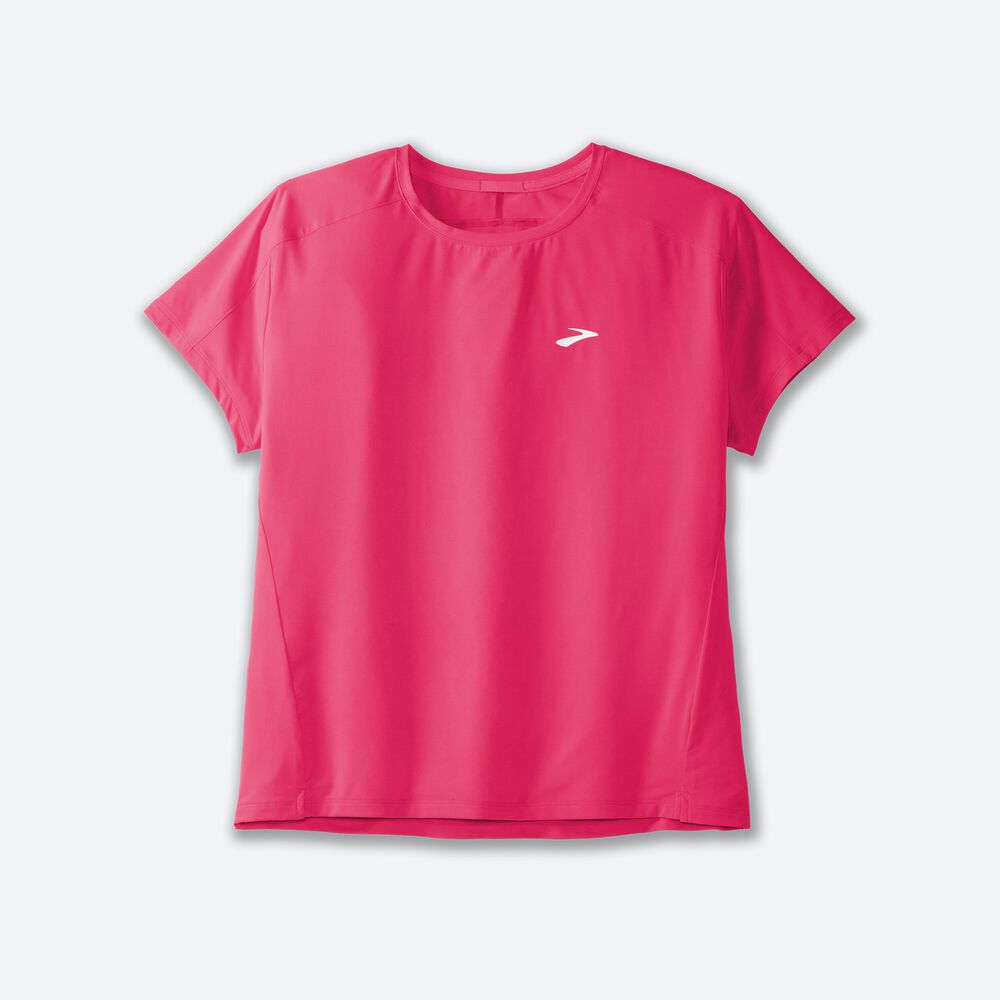 Camiseta Brooks Sprint Free Short Sleeve 2.0 Mujer Rosas | Ecuador-49786