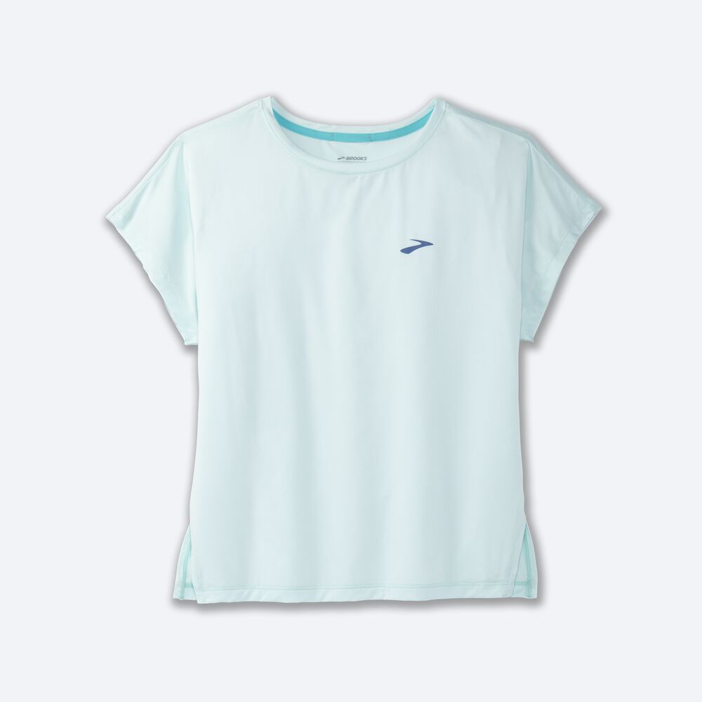 Camiseta Brooks Sprint Free Short Sleeve Mujer Azules | Ecuador-61037