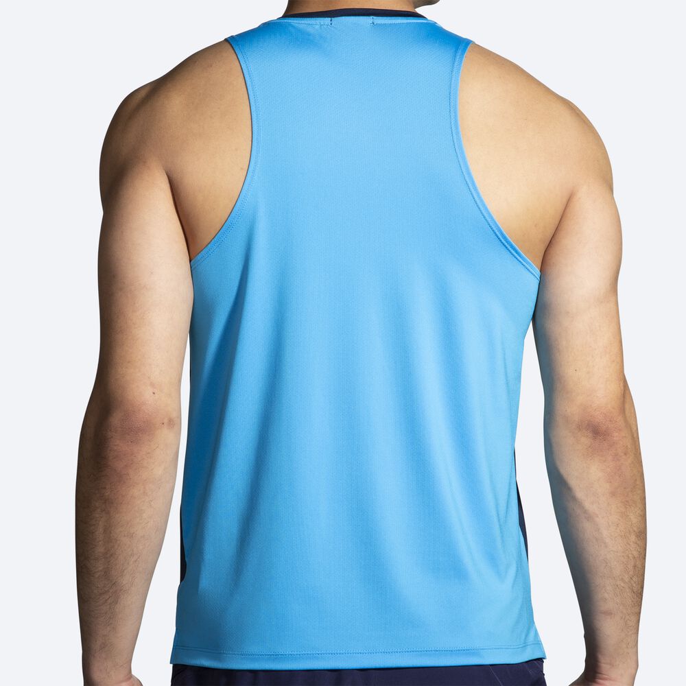 Camiseta Tirantes Brooks Atmosphere Singlet 2.0 Hombre Azul Marino | Ecuador-28916