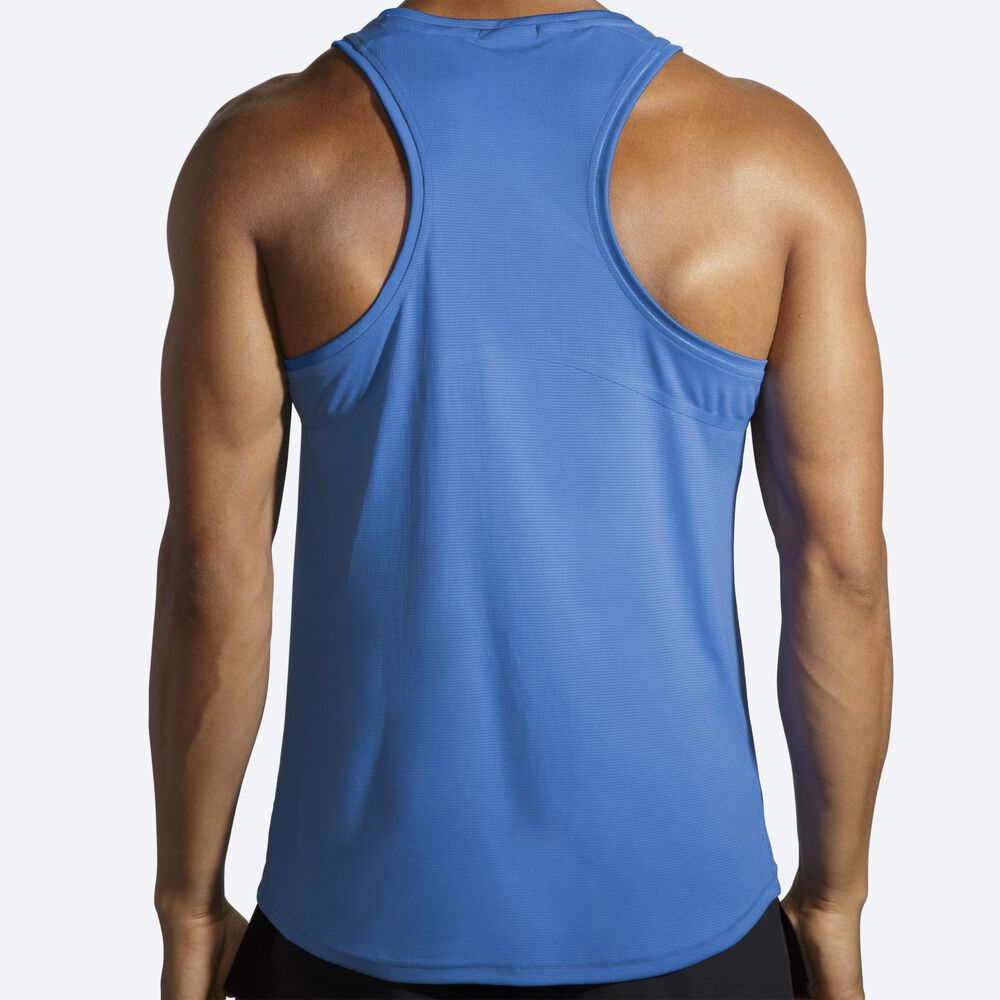 Camiseta Tirantes Brooks Atmosphere Singlet Hombre Azules | Ecuador-30645