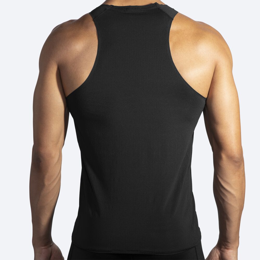 Camiseta Tirantes Brooks Atmosphere Singlet Hombre Negras | Ecuador-47529