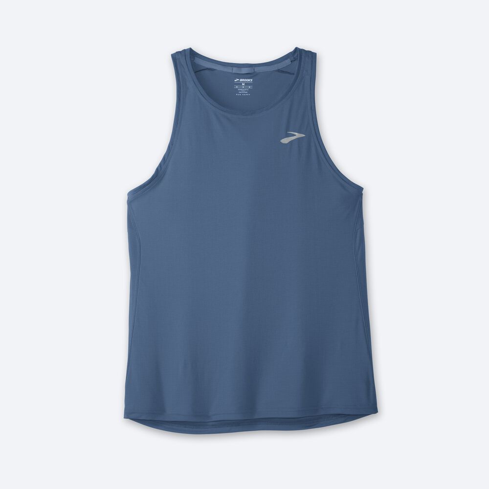 Camiseta Tirantes Brooks Atmosphere Singlet Hombre Azules | Ecuador-52407