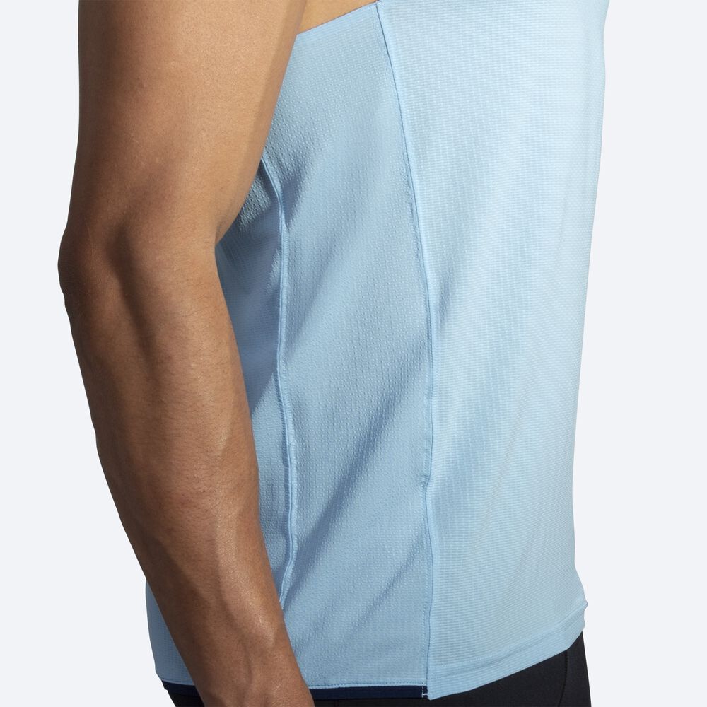 Camiseta Tirantes Brooks Atmosphere Singlet Hombre Azul Marino | Ecuador-52491