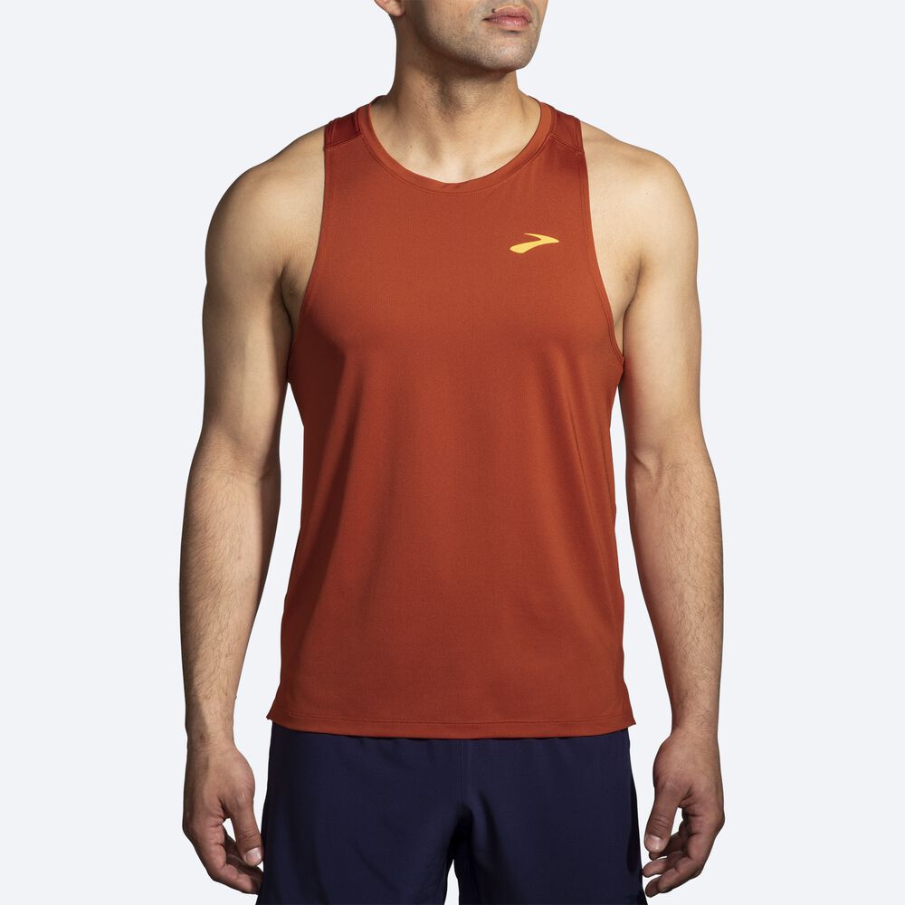 Camiseta Tirantes Brooks Atmosphere Singlet 2.0 Hombre Rojas | Ecuador-53128