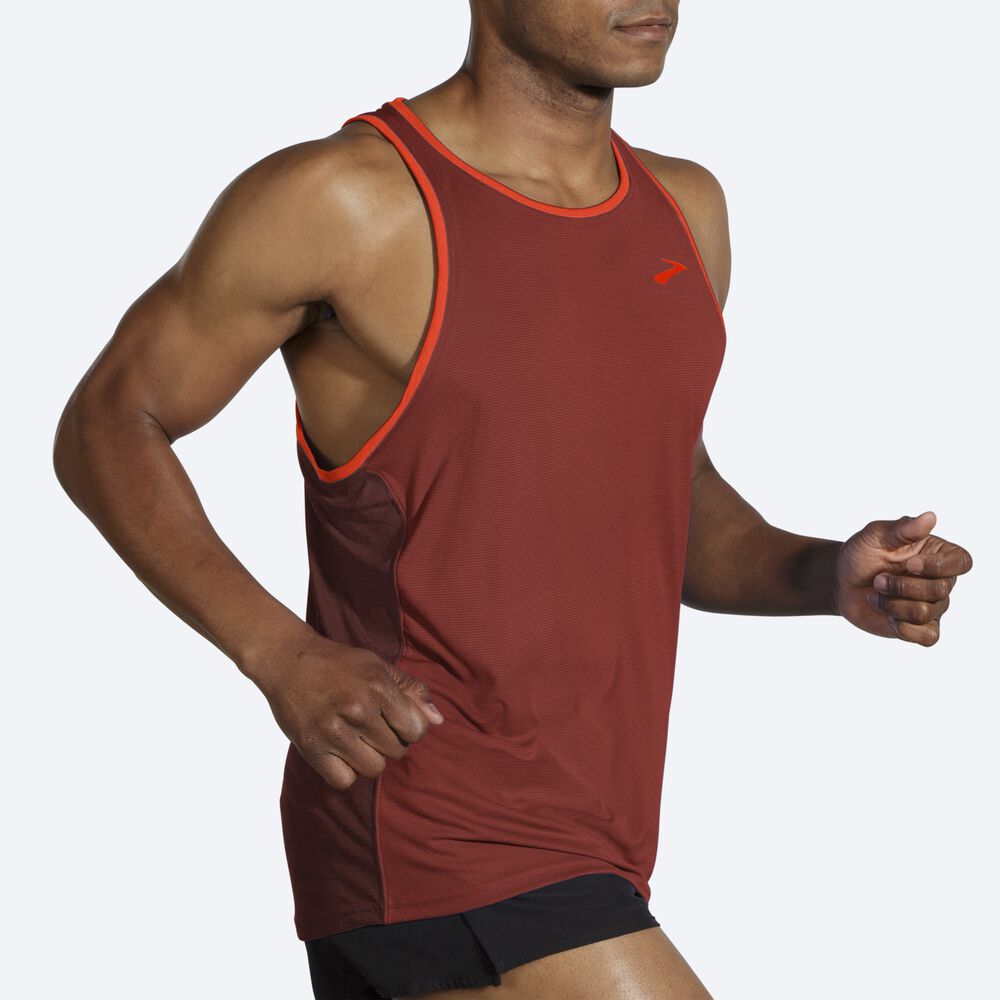 Camiseta Tirantes Brooks Atmosphere Singlet Hombre Cobra | Ecuador-67215