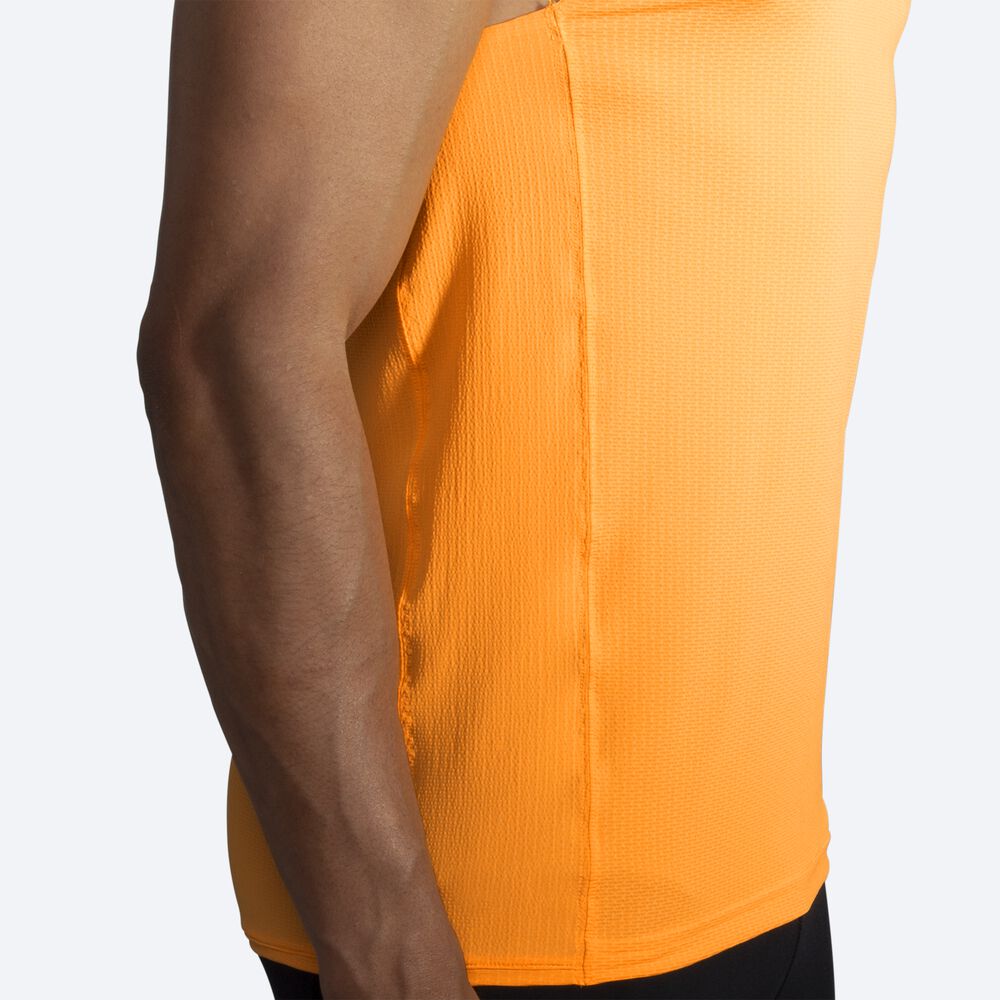 Camiseta Tirantes Brooks Atmosphere Singlet Hombre Naranjas | Ecuador-85639