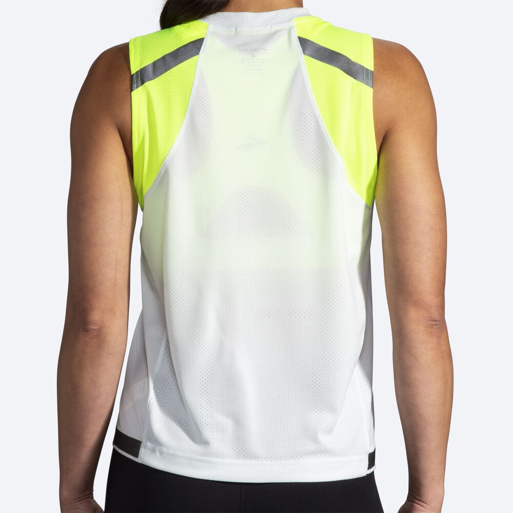 Camiseta Tirantes Brooks Carbonite Mujer Gris | Ecuador-27835