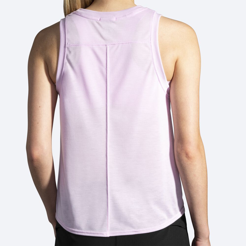 Camiseta Tirantes Brooks Distance Mujer Moradas | Ecuador-98720