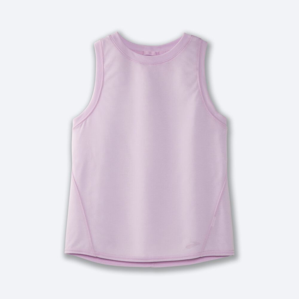 Camiseta Tirantes Brooks Distance Mujer Moradas | Ecuador-98720