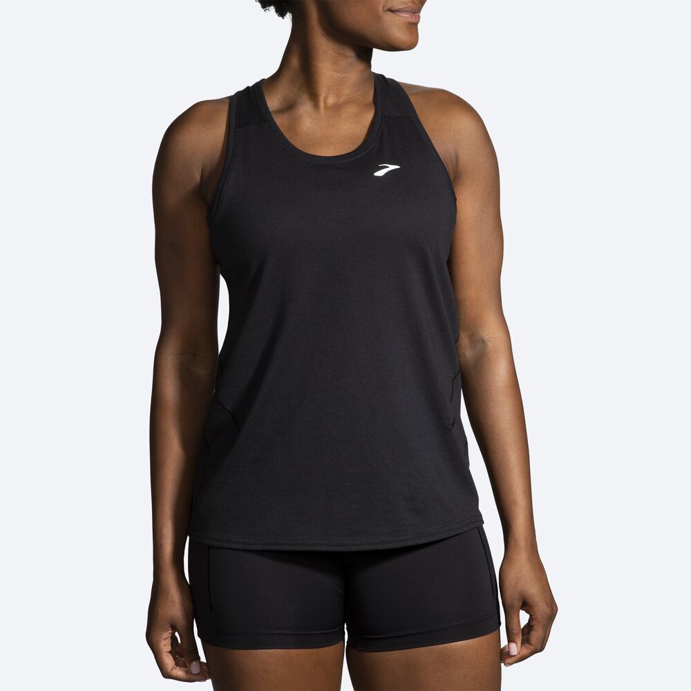 Camiseta Tirantes Brooks Distance Tank 2.0 Mujer Negras | Ecuador-67438