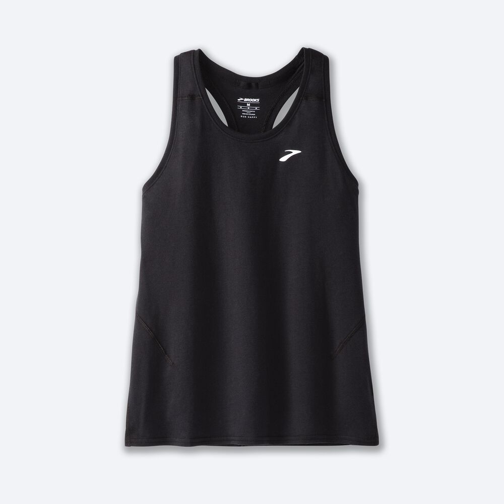 Camiseta Tirantes Brooks Distance Tank 2.0 Mujer Negras | Ecuador-67438