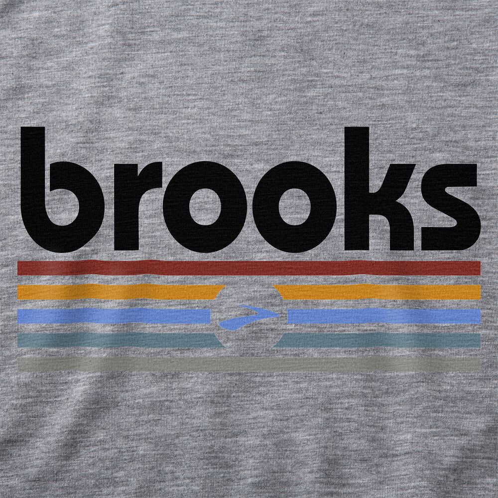 Camiseta Tirantes Brooks Distance Tank 2.0 Hombre Gris/Rayadas | Ecuador-82469