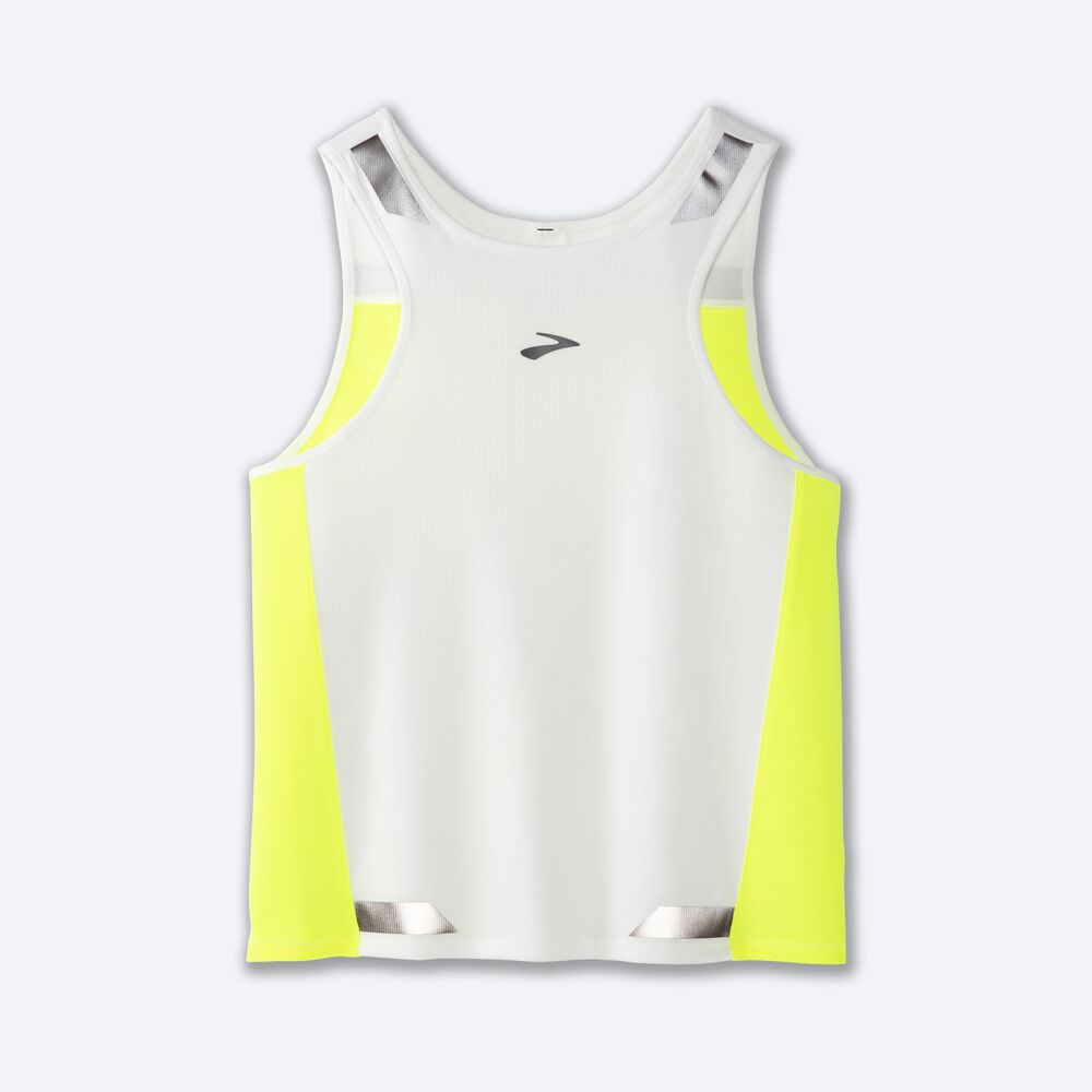 Camiseta Tirantes Brooks Run Visible Back-to-Front Mujer Blancas | Ecuador-05723