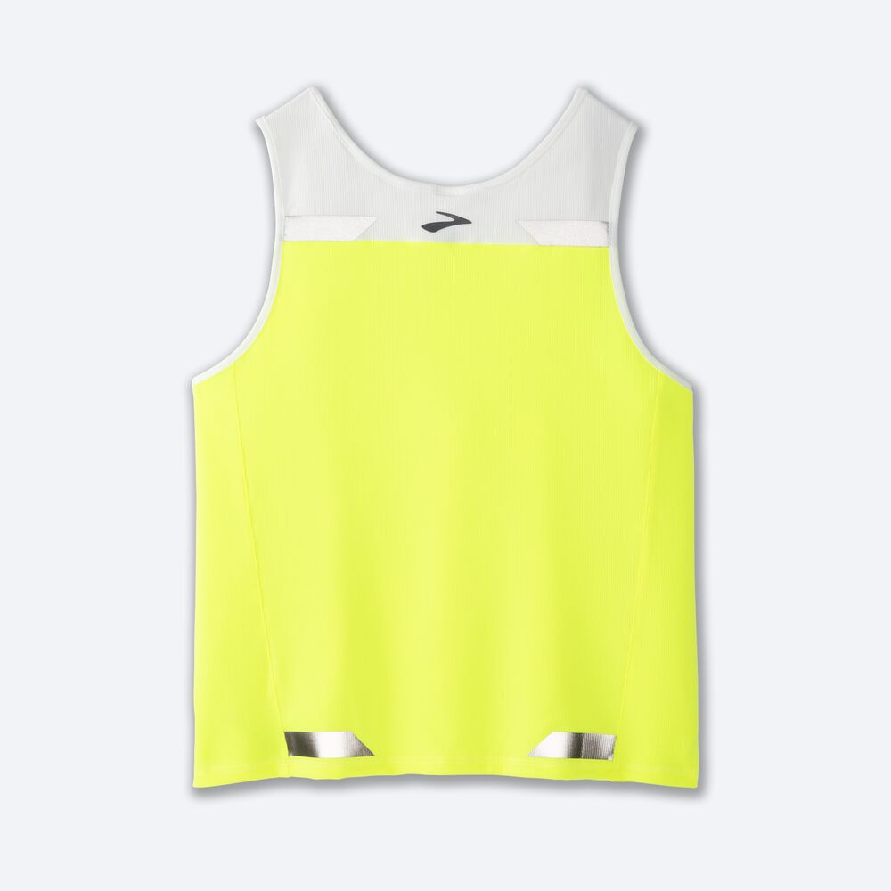 Camiseta Tirantes Brooks Run Visible Back-to-Front Mujer Blancas | Ecuador-05723