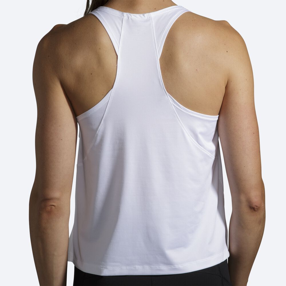 Camiseta Tirantes Brooks Sprint Free Mujer Blancas | Ecuador-13458