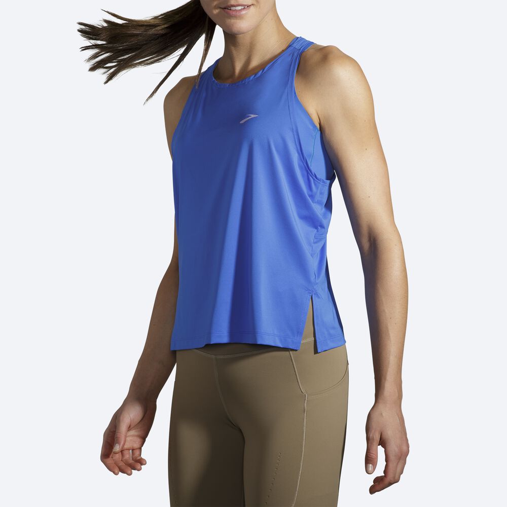 Camiseta Tirantes Brooks Sprint Free Mujer Azules | Ecuador-46219