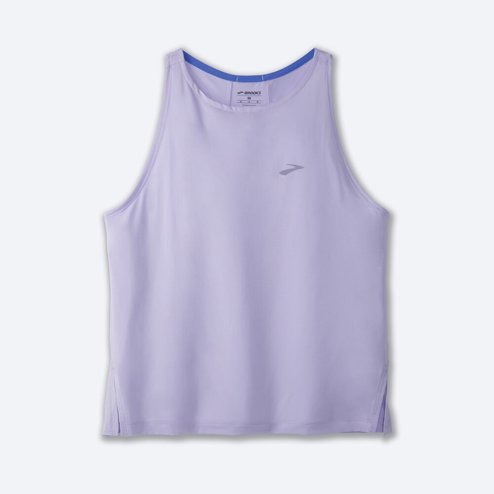 Camiseta Tirantes Brooks Sprint Free Mujer Moradas Gris | Ecuador-71605